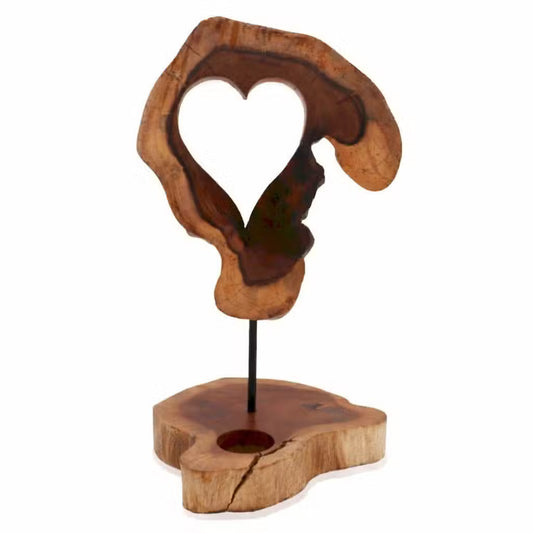 1x Candle Holder Sign - Heart Shape