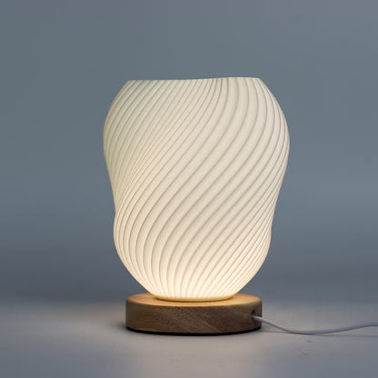 1x New Wave Lamp - USB - 3 settings - Shell Twisted