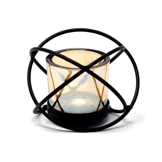 1x Centrepiece Iron Votive Candle Holder - 1 Cup Single Ball