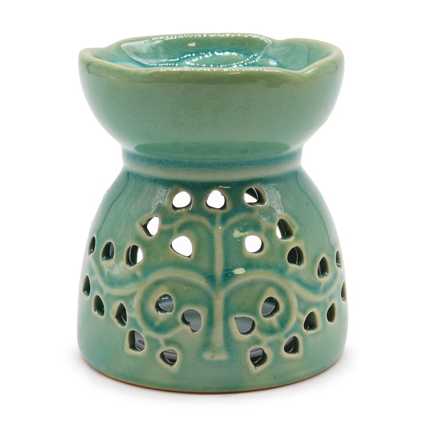 1x Tree of Life Oil Burner - Blue