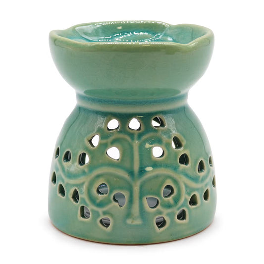 1x Tree of Life Oil Burner - Blue