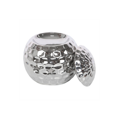 Silver Disco Ball Oil Burner