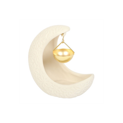 Crescent Moon Hanging Oil Burner